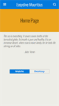 Mobile Screenshot of easydivemauritius.com