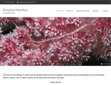 Tablet Screenshot of easydivemauritius.com